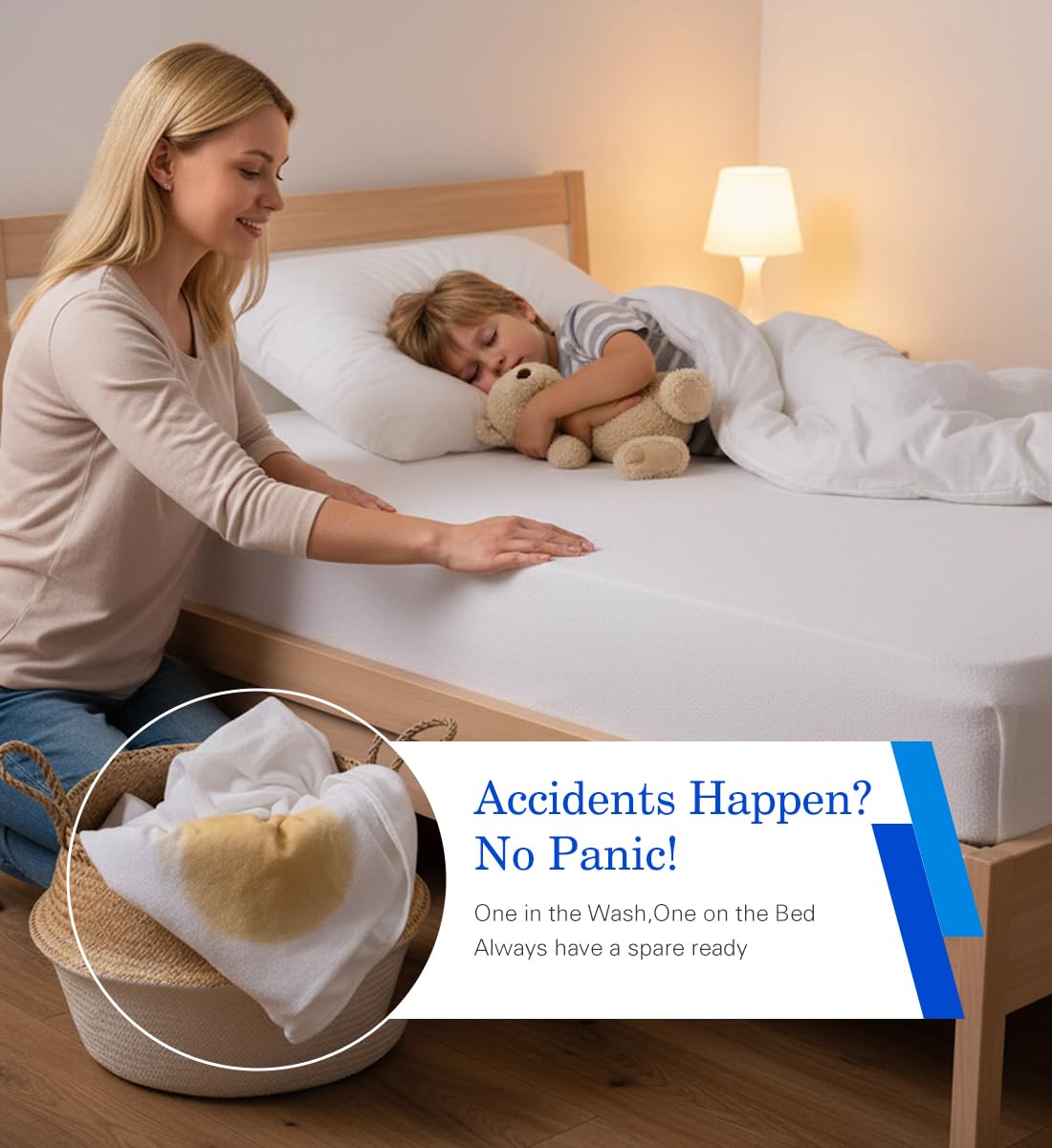 Artivestion twin protector waterproof backing guards against spills.
