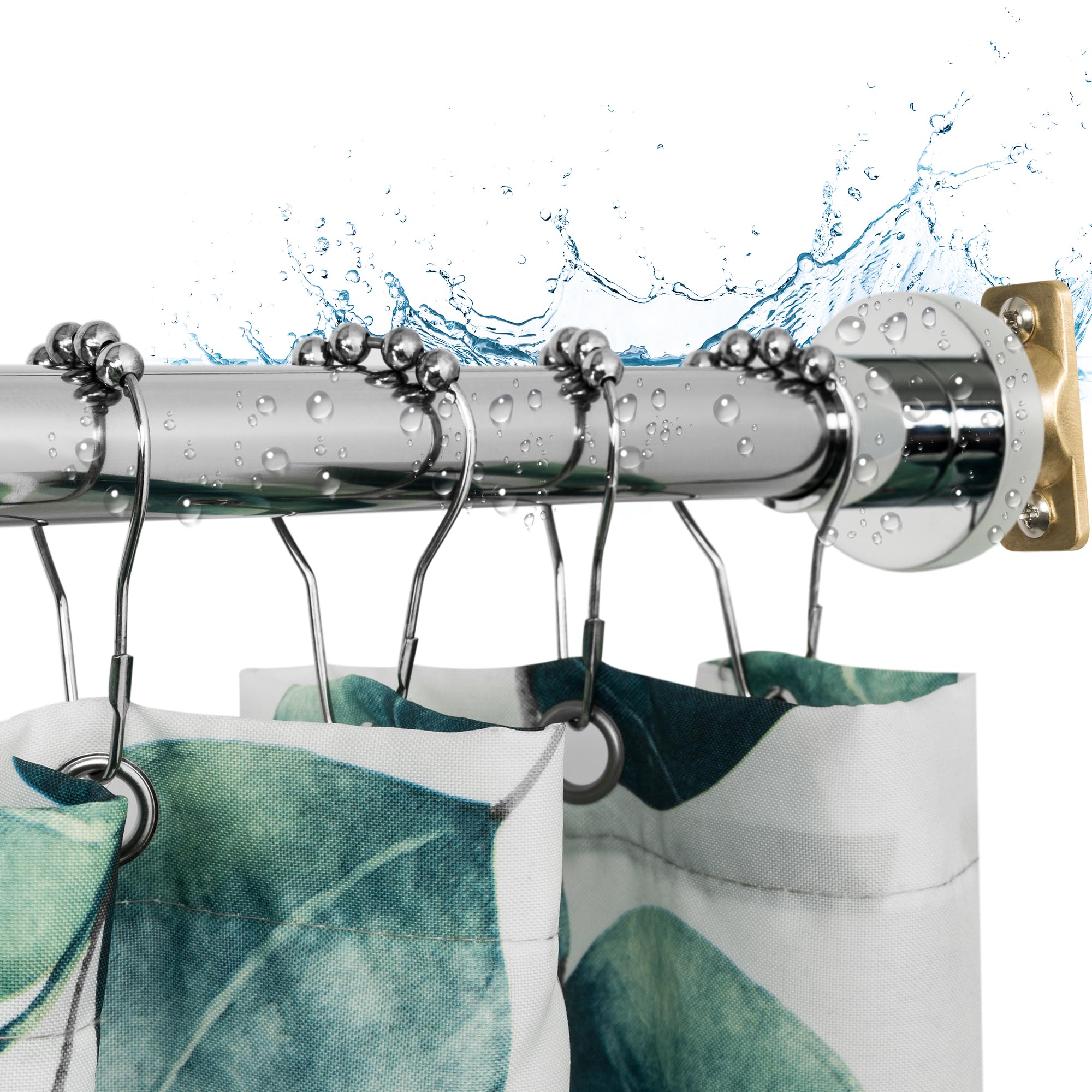 Artiwell heavy duty shower rod, adjustable 47–84 inches for a secure bathroom fit.