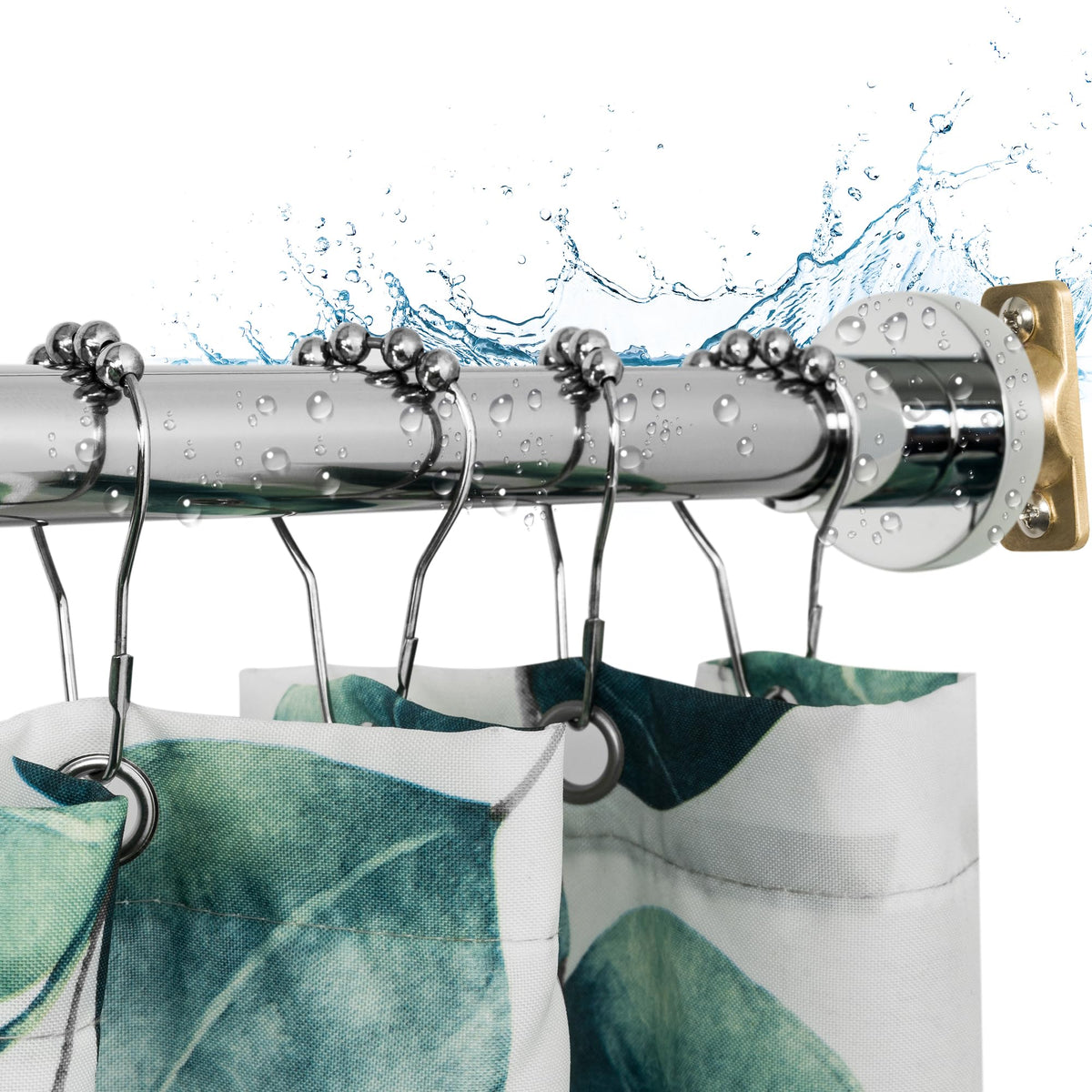Artiwell heavy duty shower rod, adjustable 47–84 inches for a secure bathroom fit.