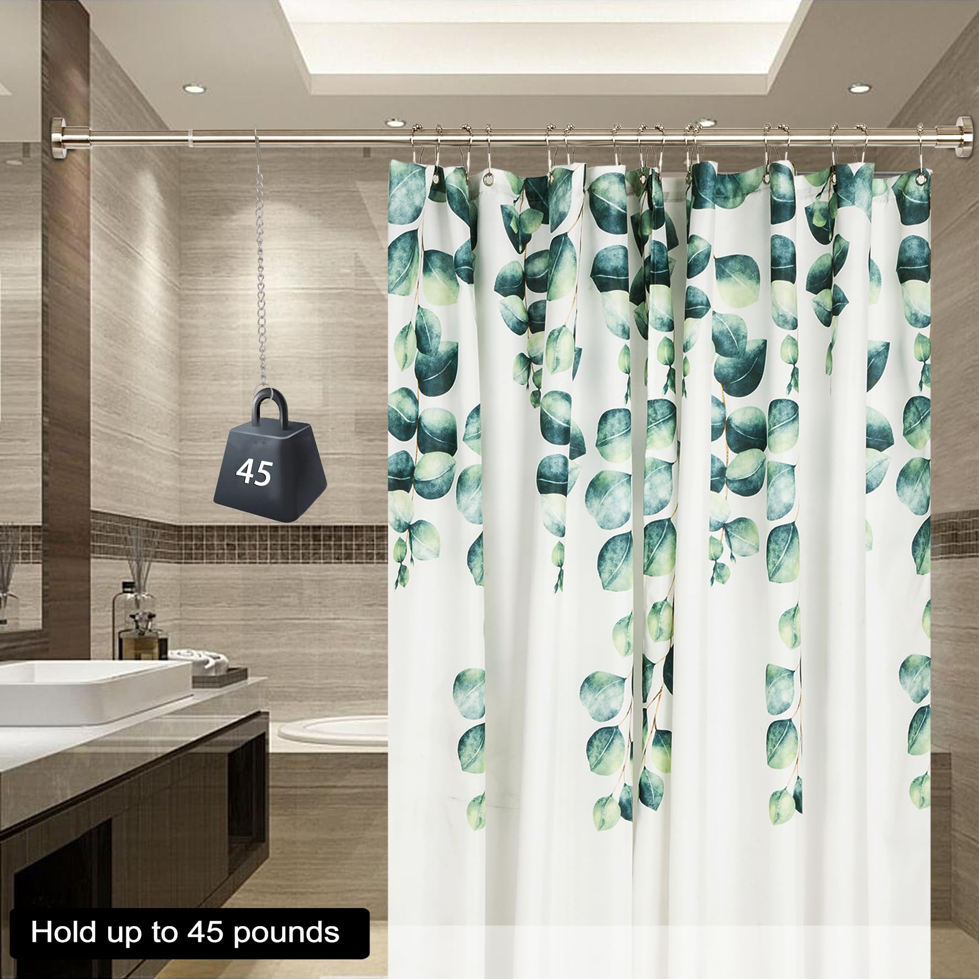 Artiwell multi-use rod suitable for shower, window, or closet.