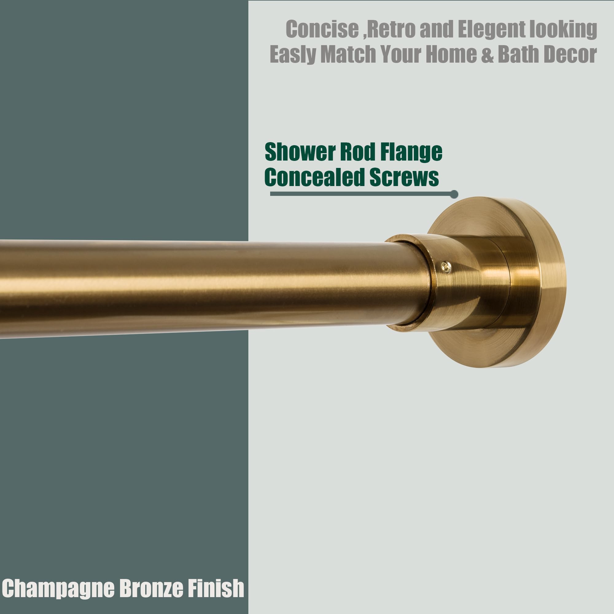 Artiwell champagne bronze bracket provides secure wall mounting with a stylish finish.