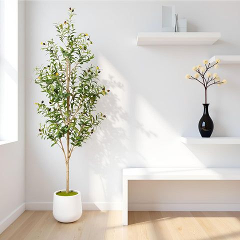 Artizone olive tree trunk detail showing realistic texture and sturdy construction.