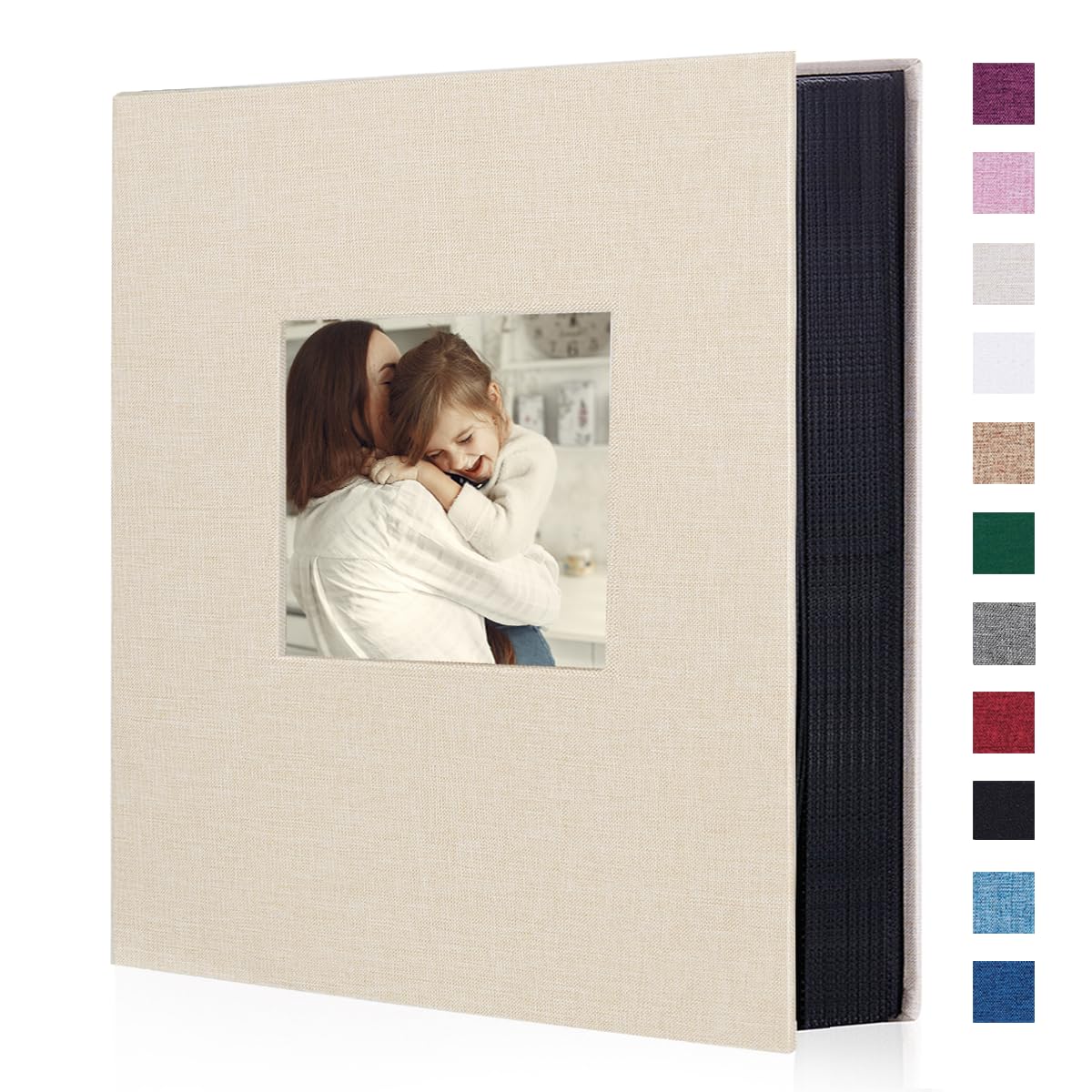 Artmag fabric photo album cover in linen beige for durable, stylish storage.