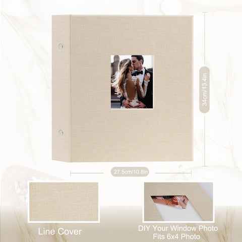 Artmag 400-pocket interior keeps photos organized with four per page.