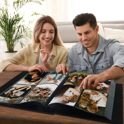Artmag sturdy linen-bound album supports memories from weddings and gatherings.