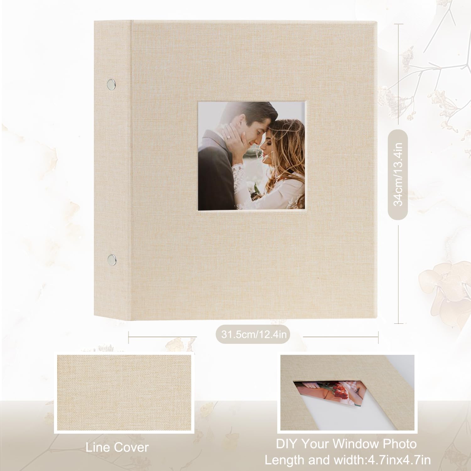Artmag Fabric Photo Album inside pages showing 1000 pockets for organized 4x6 photos.