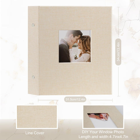 Artmag Fabric Photo Album inside pages showing 1000 pockets for organized 4x6 photos.