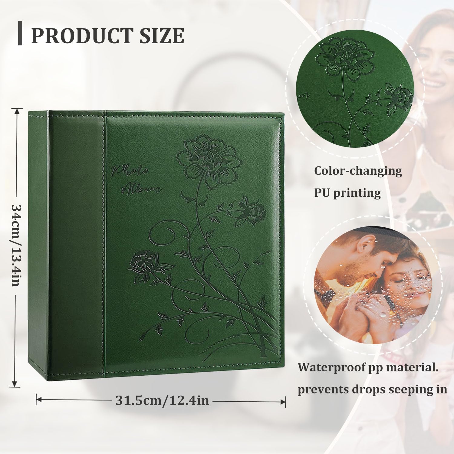 Artmag Photo Album interior holds 100 sheets and 200 pages for neat organization.