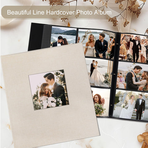Artmag Photo Album cover window design allows quick swap of display photo.