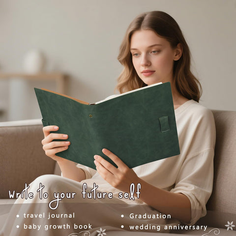 Artmag album measures 8.5 by 10 inches for gift-ready storage