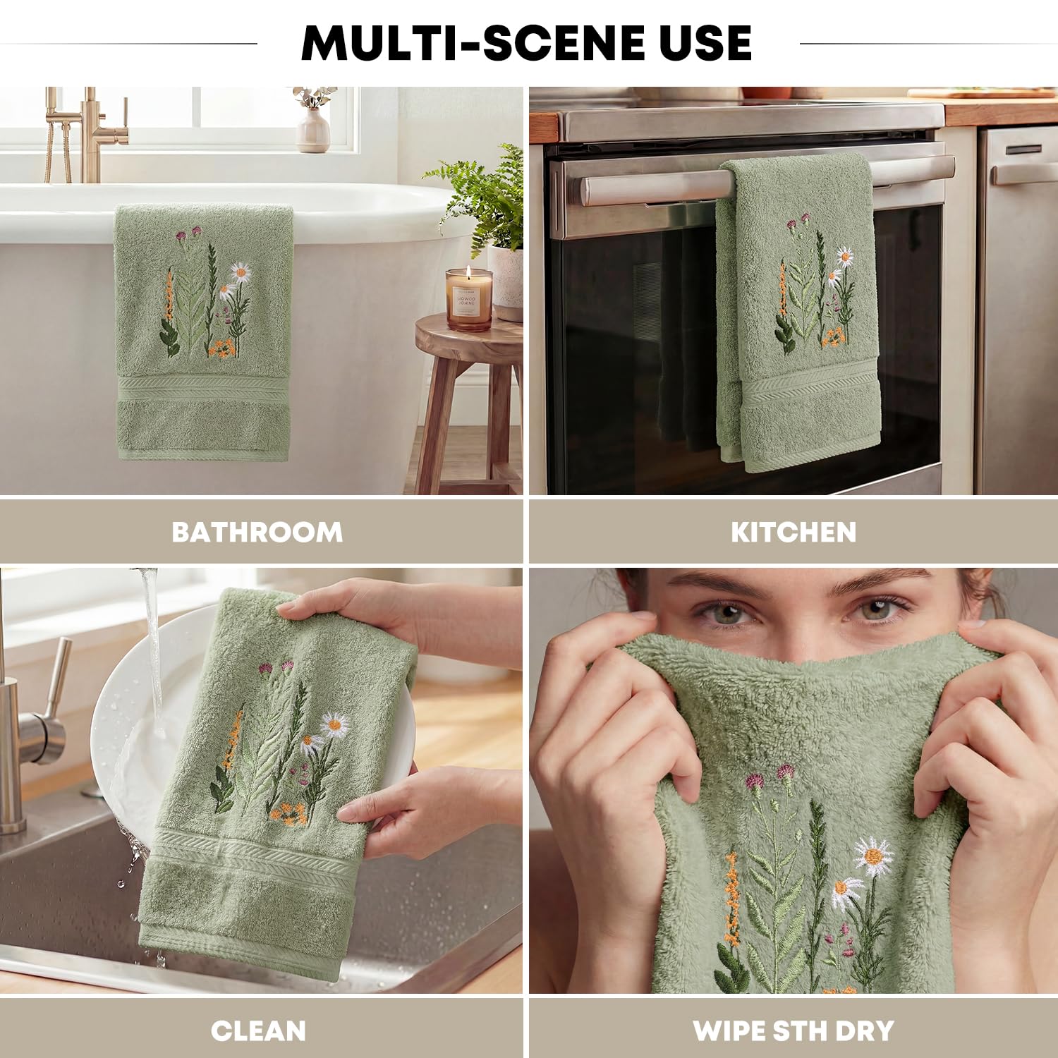 Artoid Mode towel hanging in a bathroom, ready for daily use.