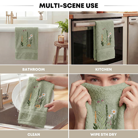 Artoid Mode towel hanging in a bathroom, ready for daily use.