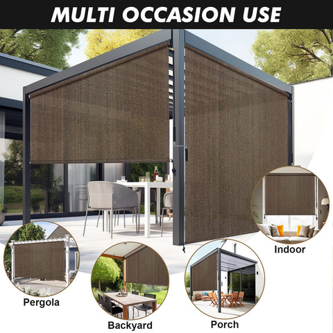 Artpuch shade demonstrating cooling effect up to 15°F for comfort