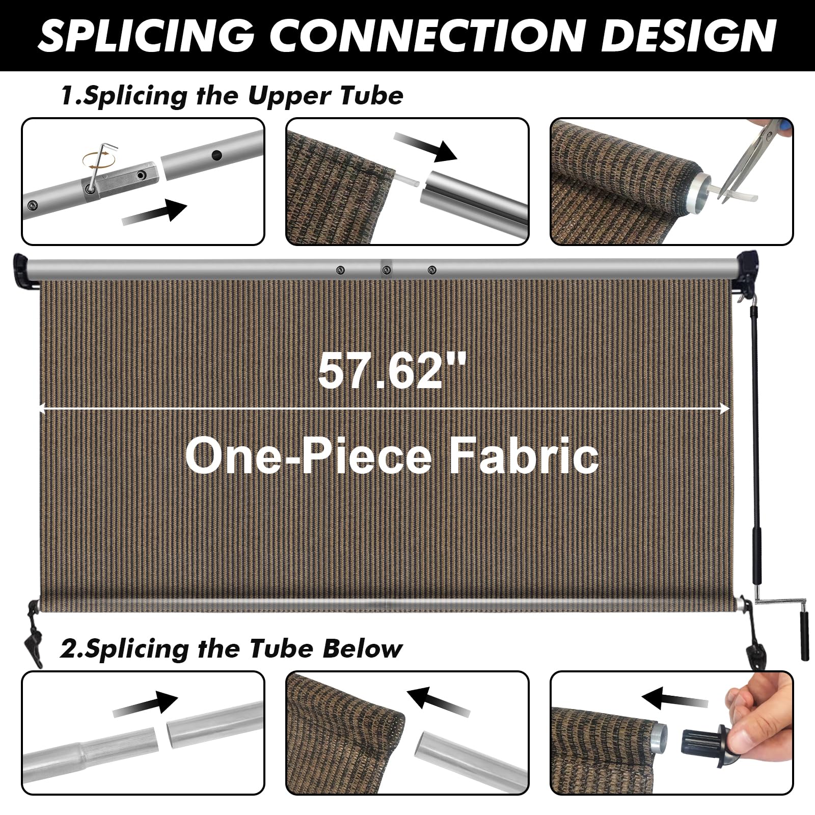 Artpuch cordless operation view for quiet, safe shade deployment.