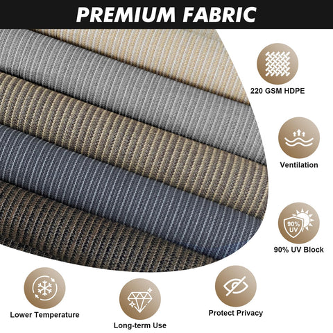 Artpuch one-piece fabric shade providing seamless full coverage