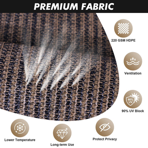 Artpuch UV-blocking shade reduces sun glare and exposure.