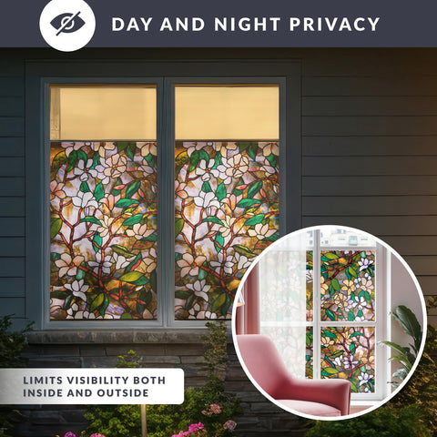 ARTSCAPE Magnolia pattern repeats to fit various window sizes