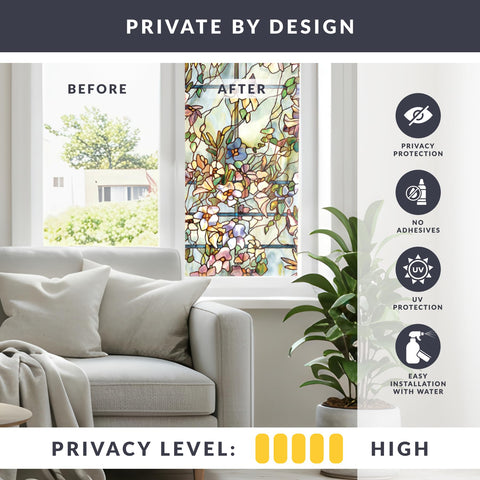 ARTSCAPE Trellis UV protection image demonstrates glare reduction while preserving brightness.