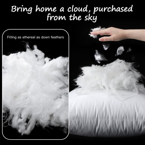 Artscope pillow insert with a 100% cotton cover for breathable comfort.