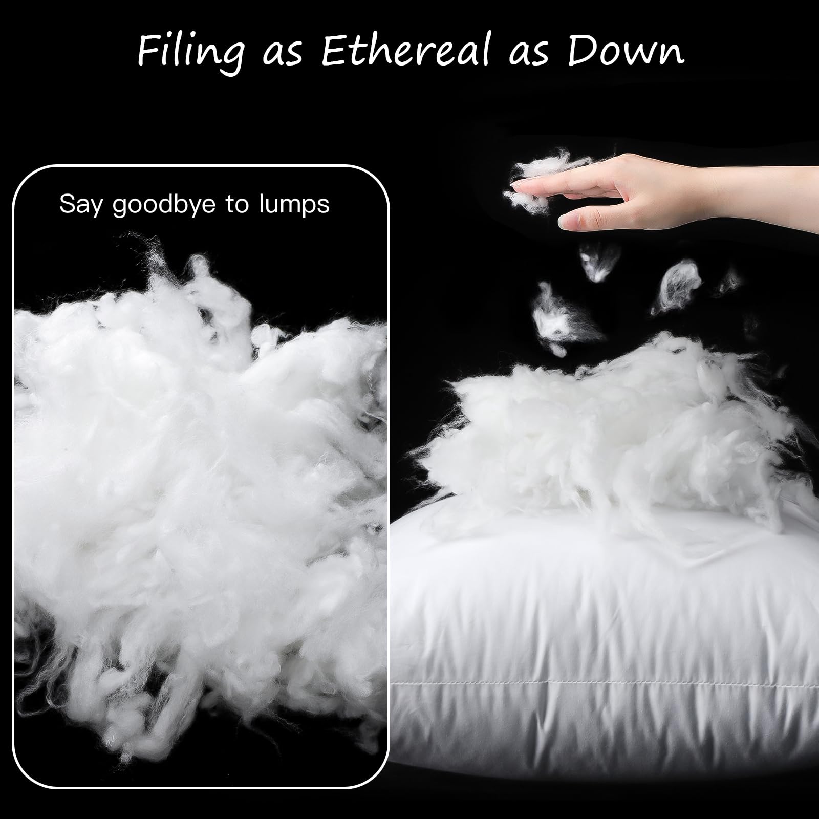 Artscope down-alternative fiber close-up emphasizes soft, cloud-like feel.