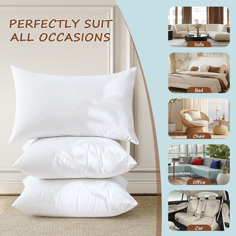 Artscope pillow insert with dryer tips to restore fluffy texture after use.