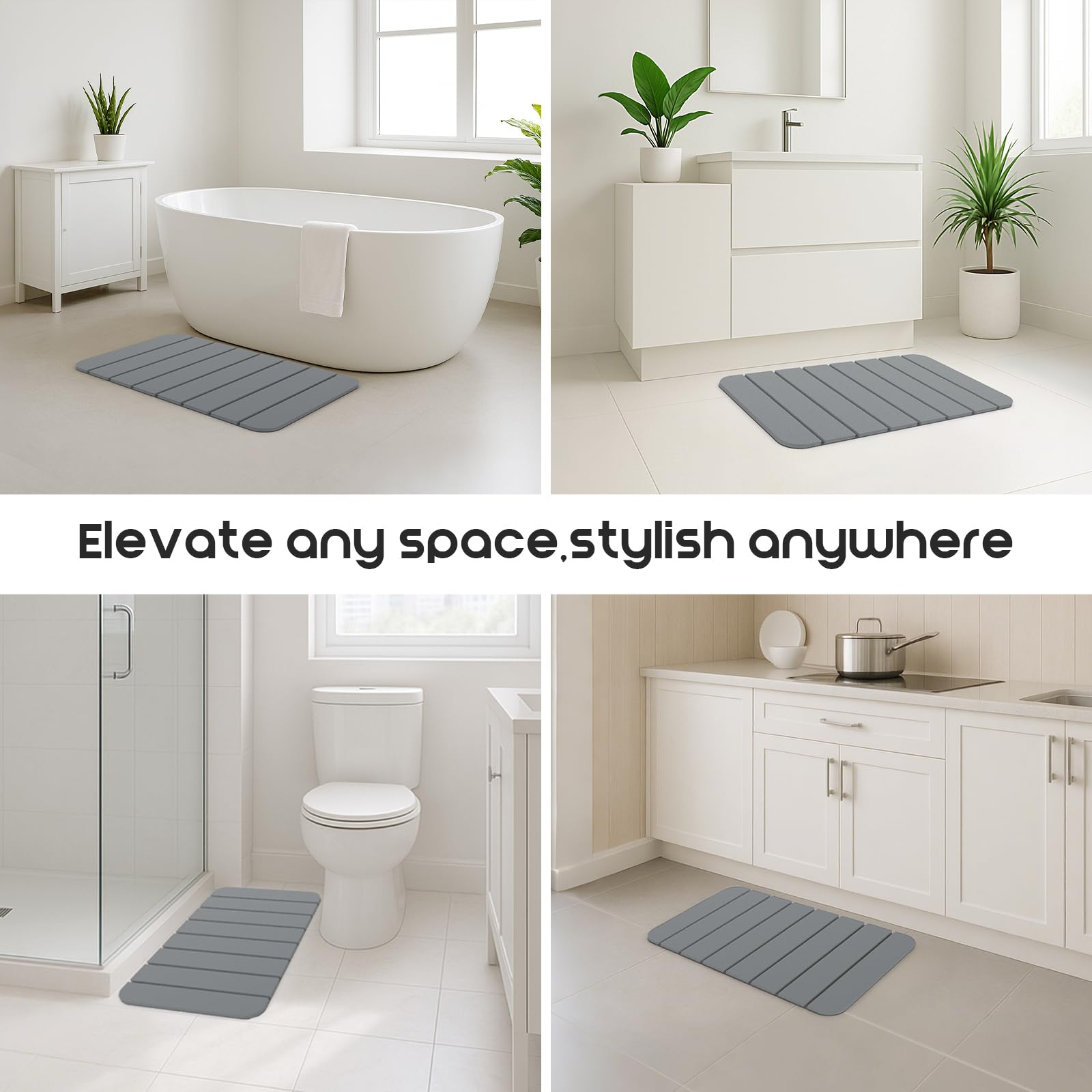 ArtyCozy easy-clean mat wipes clean with water or a damp cloth.