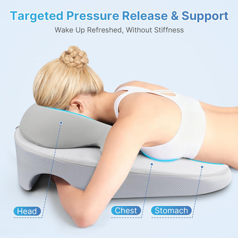 ArtyCozy Eye Face Down Pillow all-in-one solution for sleep, massage, and recovery.