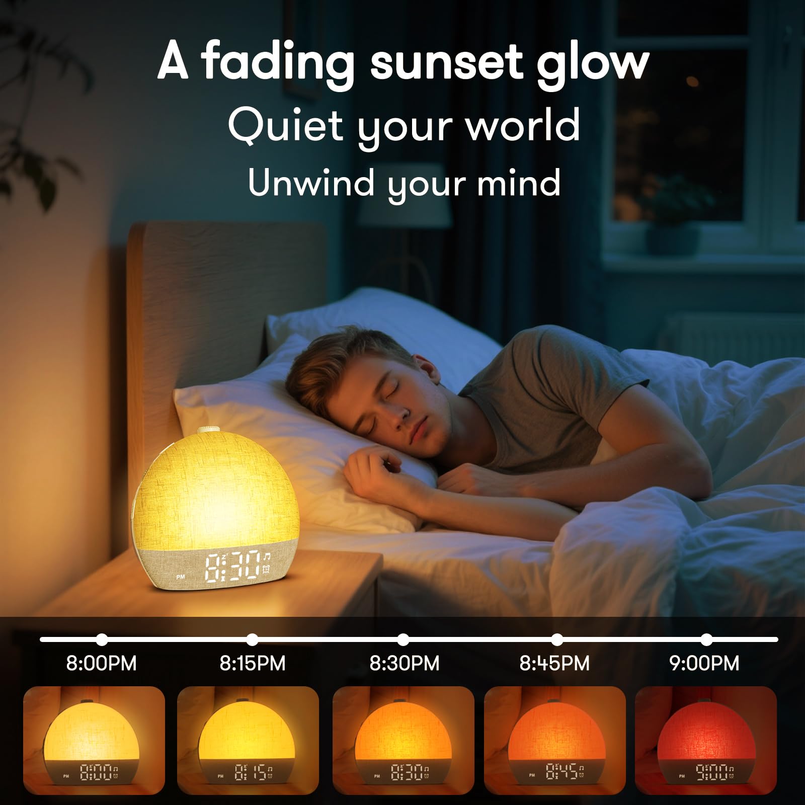 ARUQO snooze function provides extra rest with a tap.
