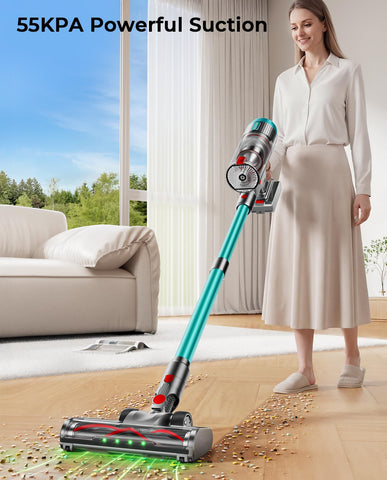 ARWSEDI vacuum shows 650W suction power for deep cleaning on floors and carpets