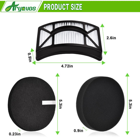 Aryavos Bissell foam filters close-up, durable foam for airflow
