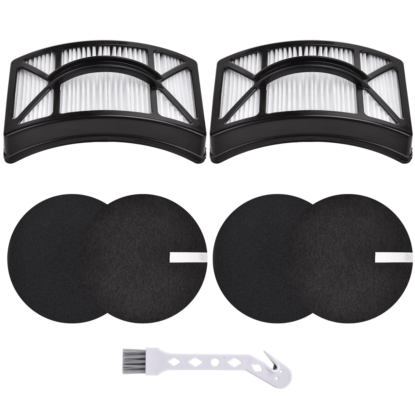 Aryavos Bissell filter kit front view, complete replacement set for easy swap