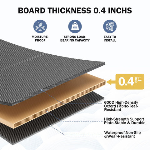 Arzarme bunkie board foldable design for quick setup and easy storage.