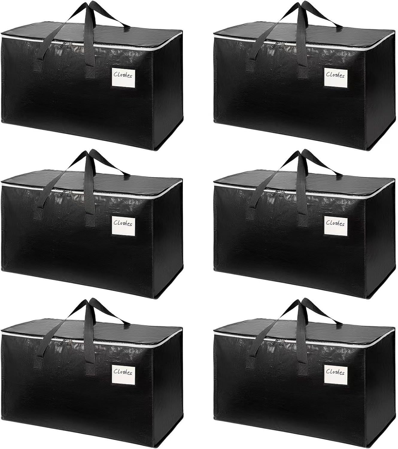 Arzerlize 6-pack moving bags with top-opening for easy packing.