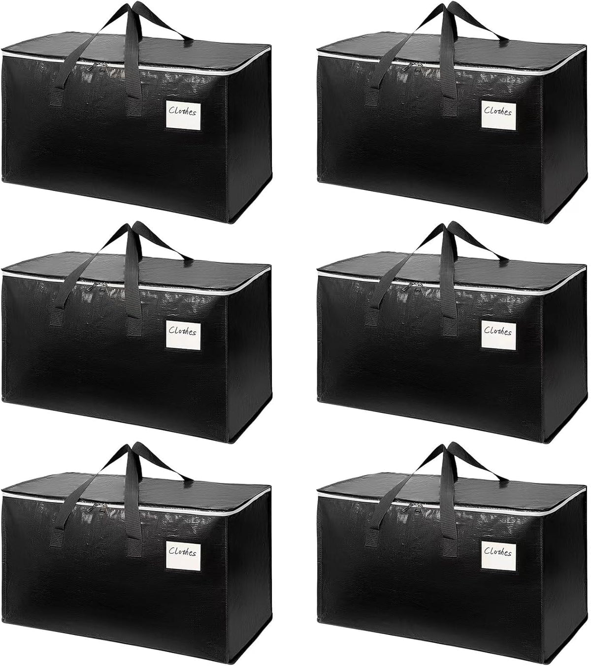 Arzerlize 6-pack moving bags with top-opening for easy packing.