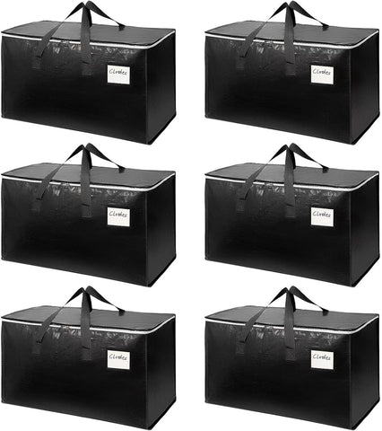 Arzerlize 6-pack moving bags with top-opening for easy packing.