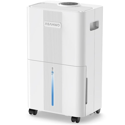 ASAHWo 1600sqft dehumidifier front view showing compact design for room use