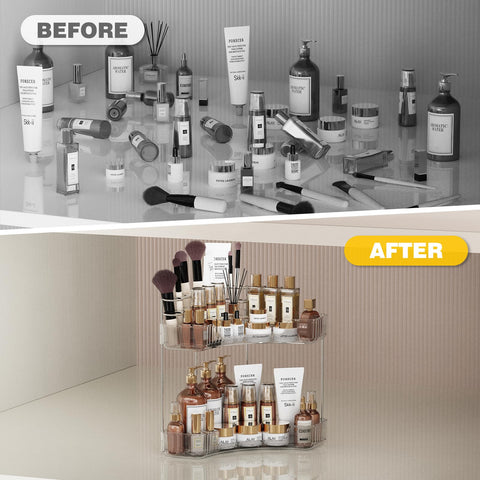 Asayuee countertop organizer suitable for bathroom, kitchen, or bedroom
