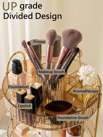 Asayuee organizer side view, three-tier design saves counter space.