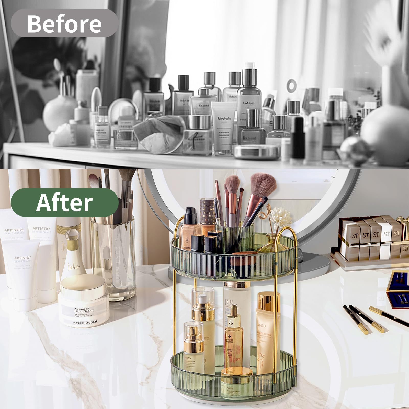 Asayuee sturdy ABS construction offers durable beauty storage for daily use.
