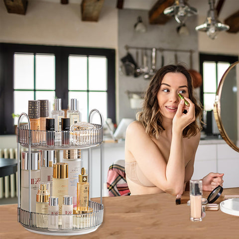 Asayuee spacious shelves hold nail polish and skincare bottles securely
