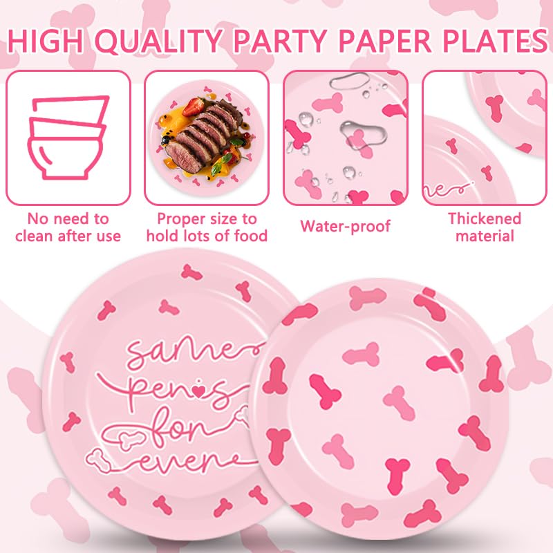 AsDream bachelorette napkins 24-count, 2-ply and absorbent, ideal for quick cleanups.