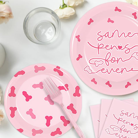AsDream bachelorette table setup decor, cohesive theme to enhance bridal shower ambience.