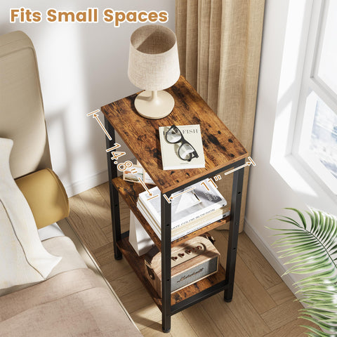 Asgolion accent table features a clean design that suits various decors.