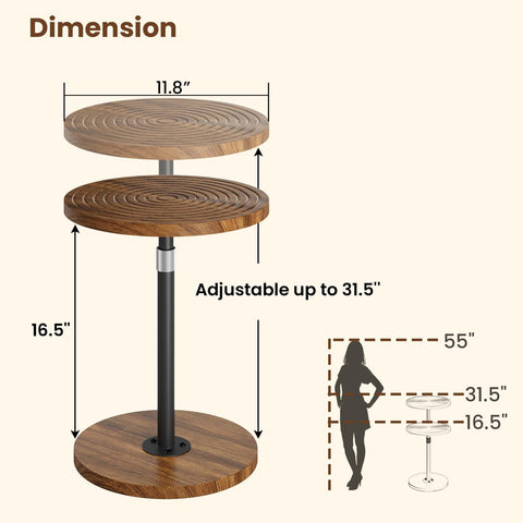 Asgolion multi-functional table for beverages, snacks, and decor