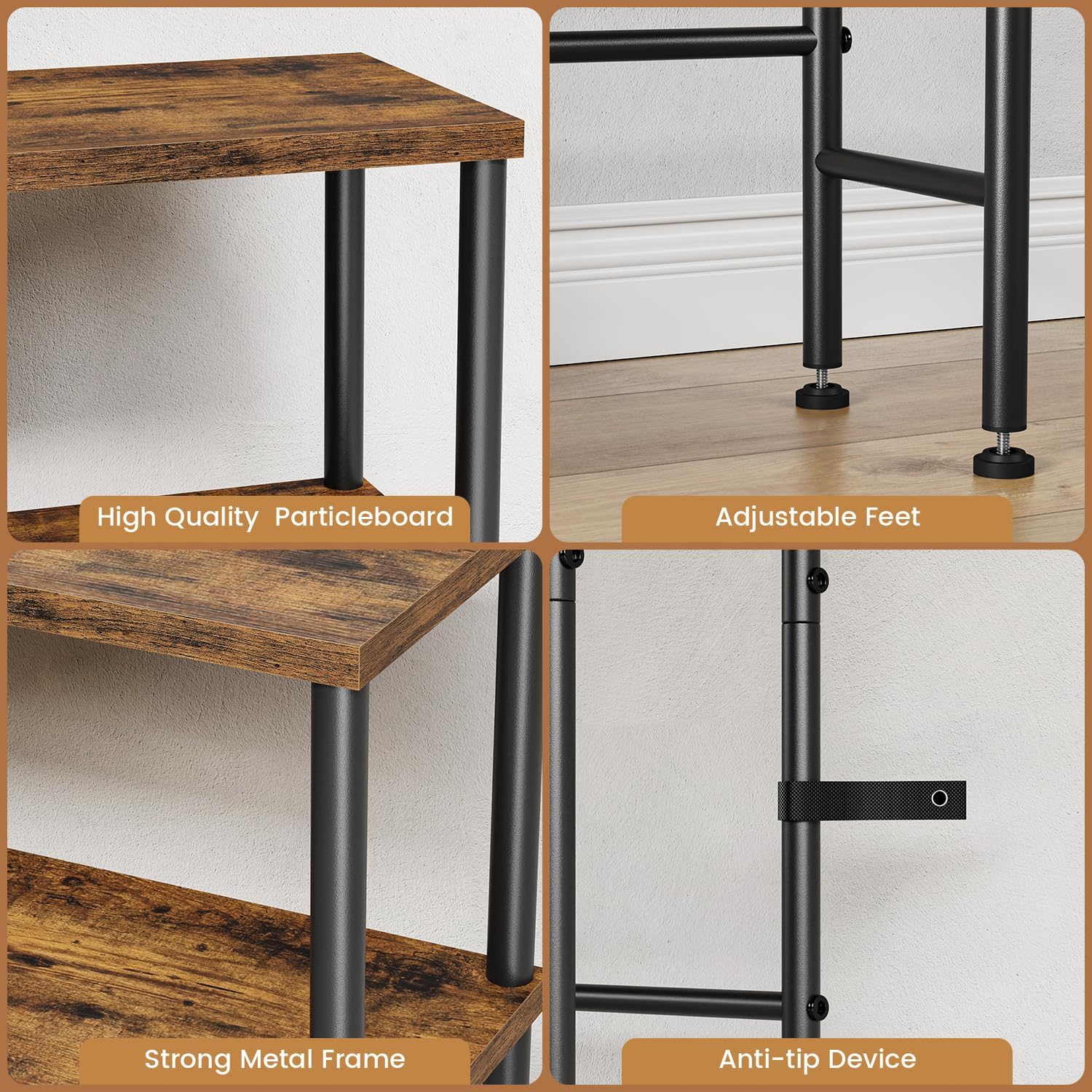 Asgolion entryway table with plant display adds natural charm.
