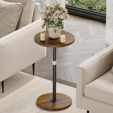 Asgolion compact round table fitting tight spaces in a modern room