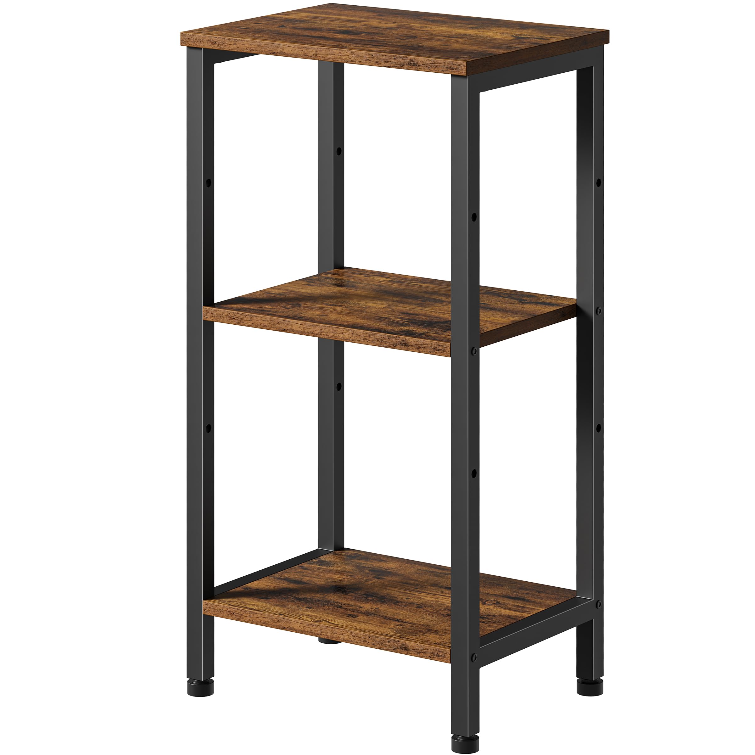 Asgolion small side table with adjustable shelf for flexible storage in tight spaces.