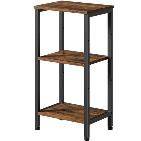 Asgolion small side table with adjustable shelf for flexible storage in tight spaces.