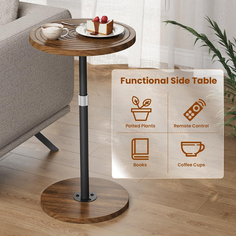 Asgolion walnut finish adds contemporary style to living areas