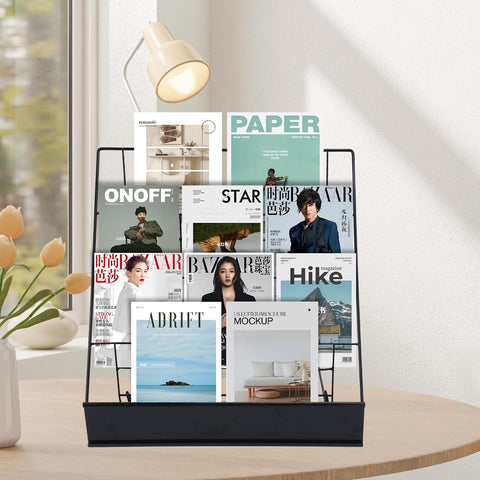 AshKiz Four-tier layout demonstrates compact brochure and magazine display.